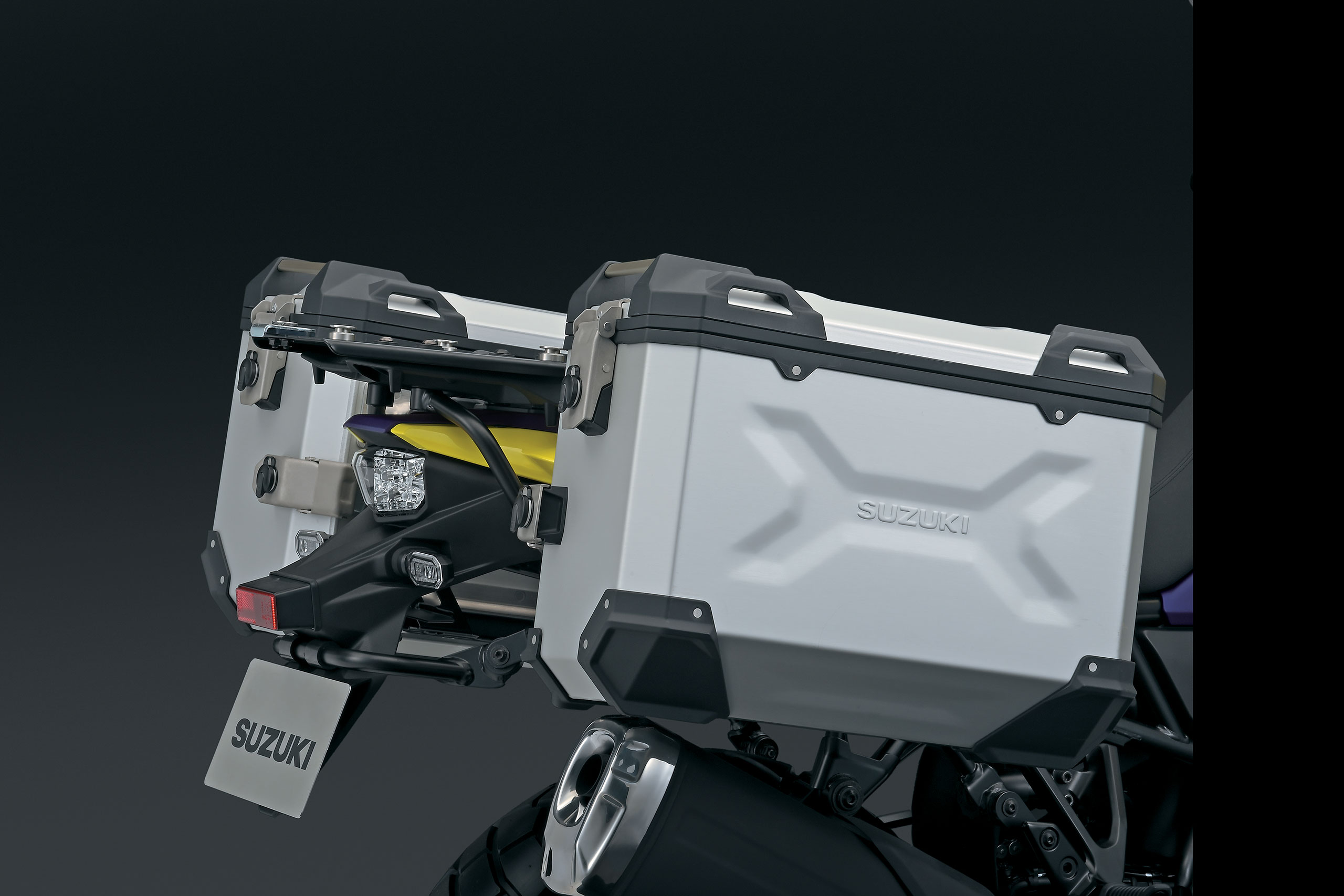 ALUMINIUM SIDE CASE SET (SILVER)