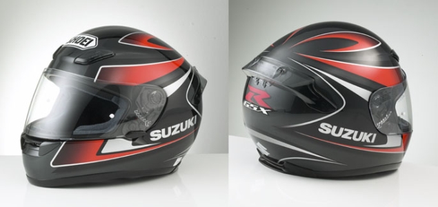 GSX-R HELMET BLACK/ORANGE.