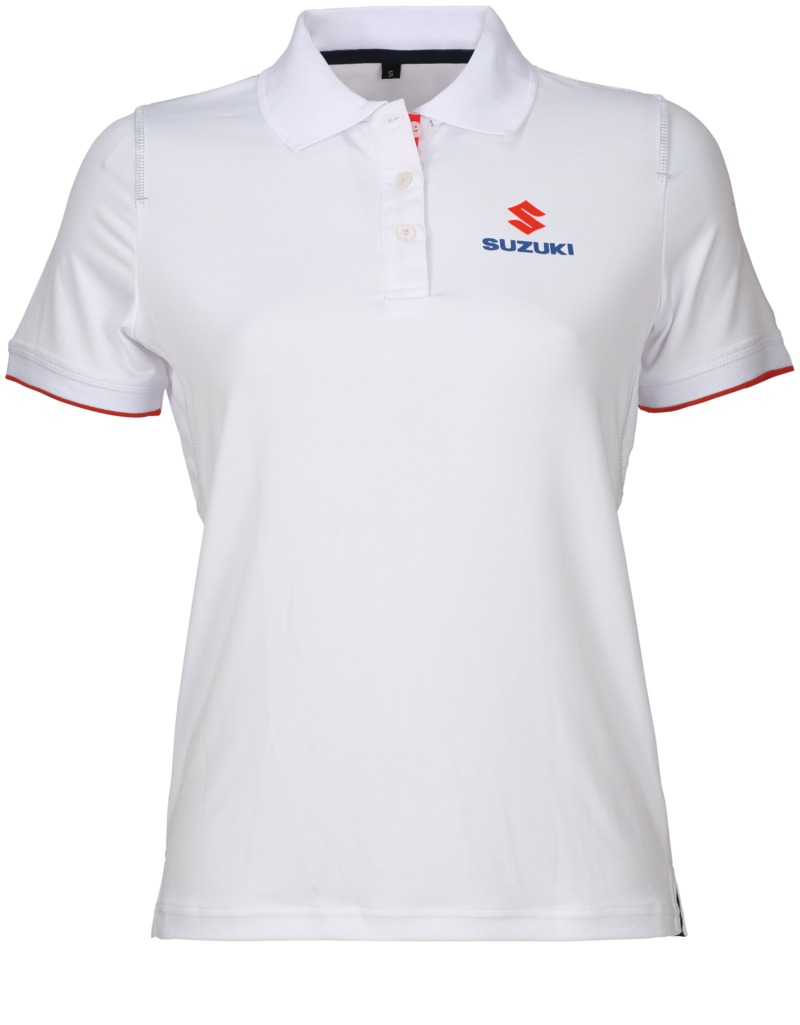 TEAM WHITE POLO SHIRT LADIES
