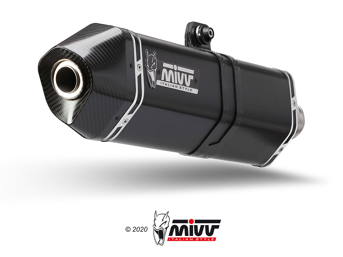 MIVV SPEED EDGE BLK RVS MUFFLER DL800