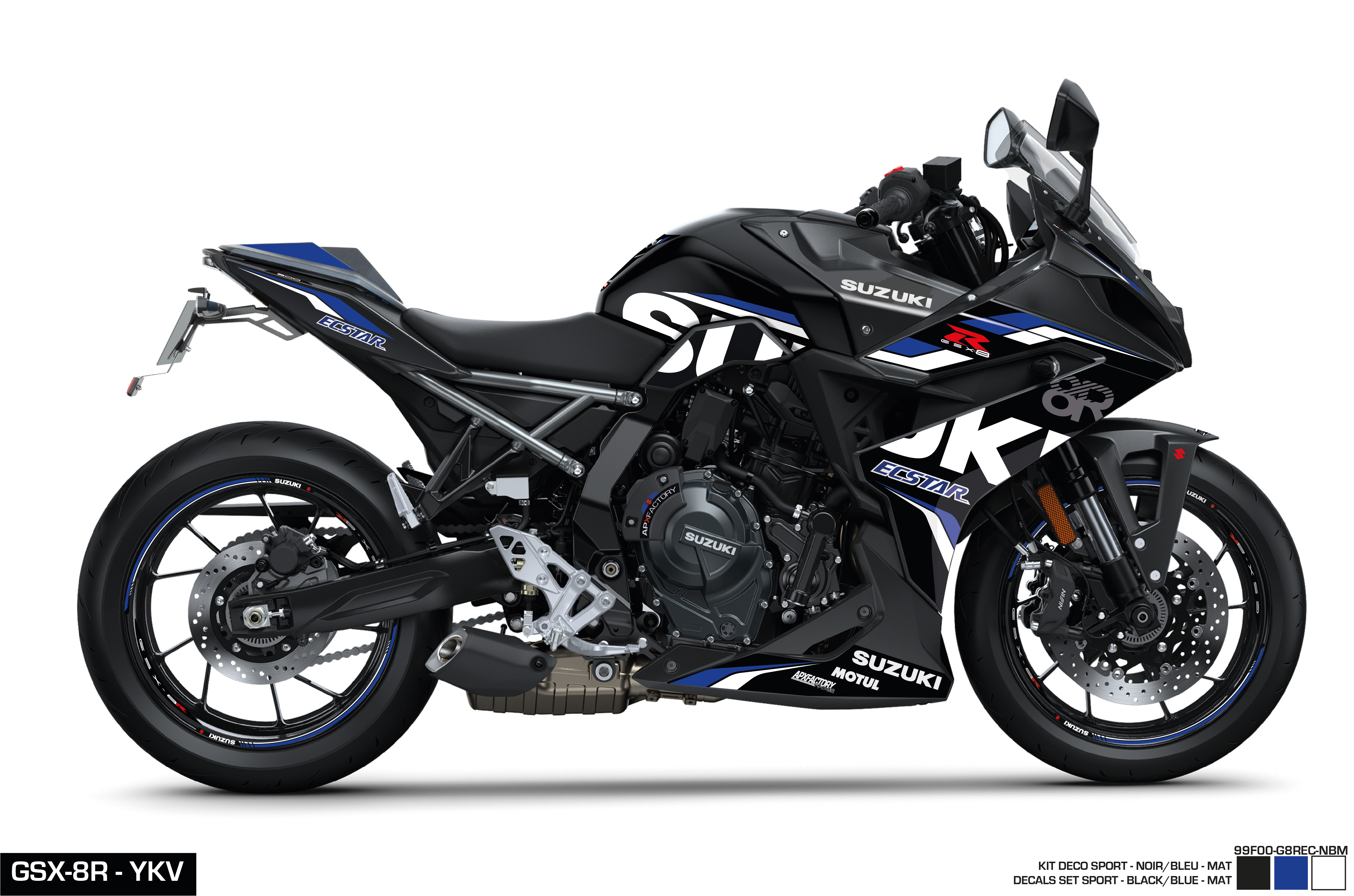 STICKERS SET GSX-8S-SP-BLACK/BLUE-MAT