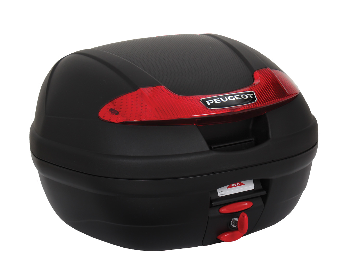 TOP CASE 34L ZWART MET BEVESTIGINGSPLAAT