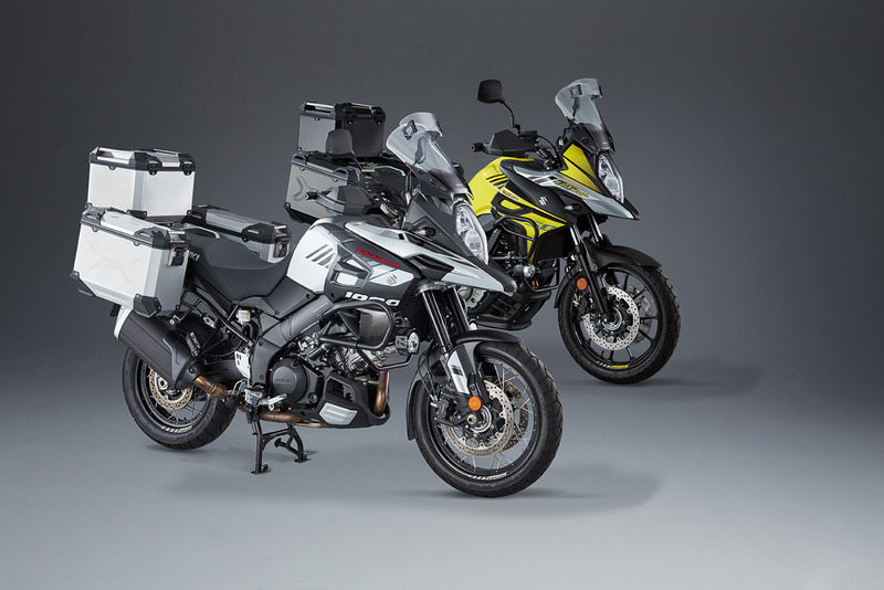 SUZUKI ALU BLACK TOP & SIDE CASE SET