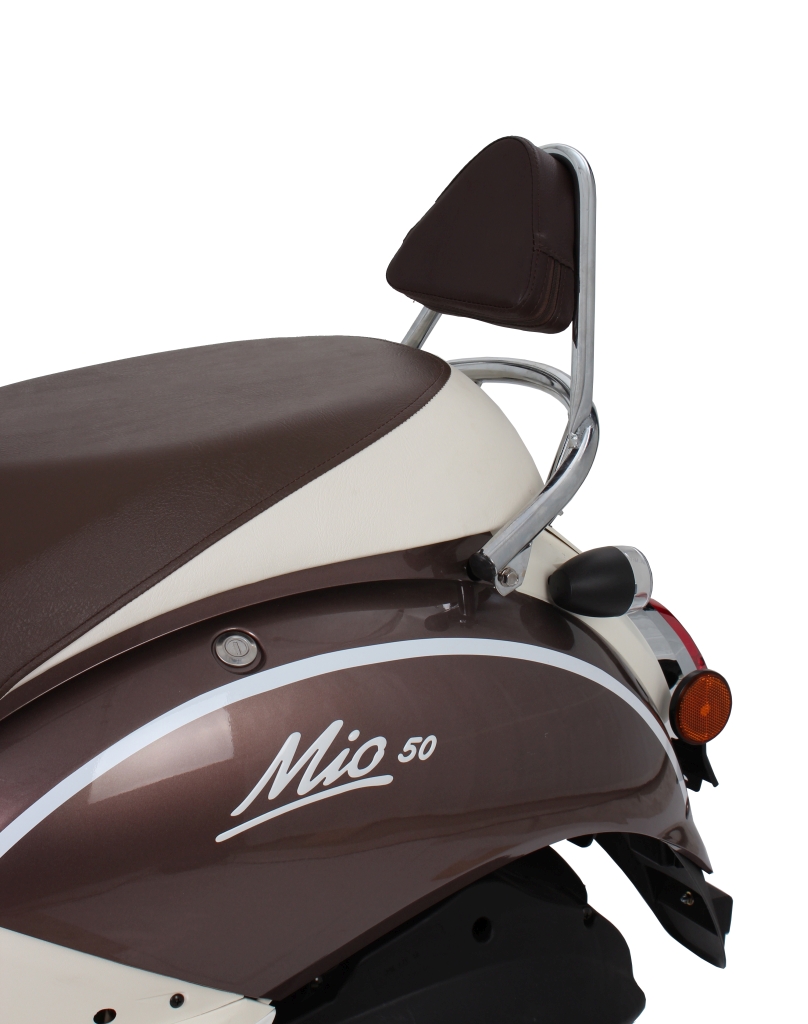 P-BAGAGES+SISSYBAR CHROME+COUSSIN MARRON