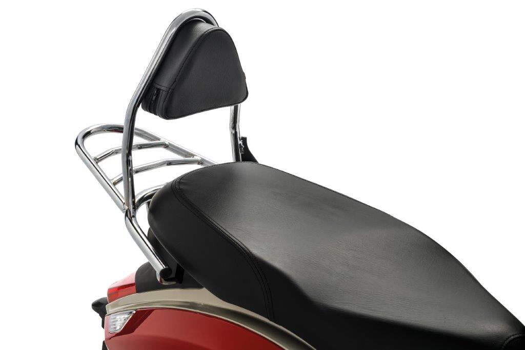 DRAGER MET RUGSTEUN, CHROME, MIO